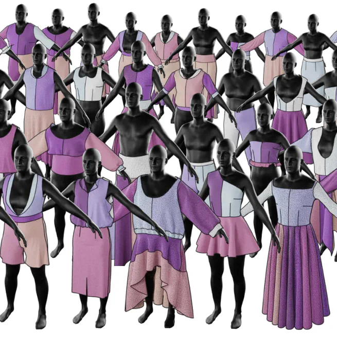 GarmentCodeData: A Dataset of 3D Made-to-Measure Garments with Sewing Patterns